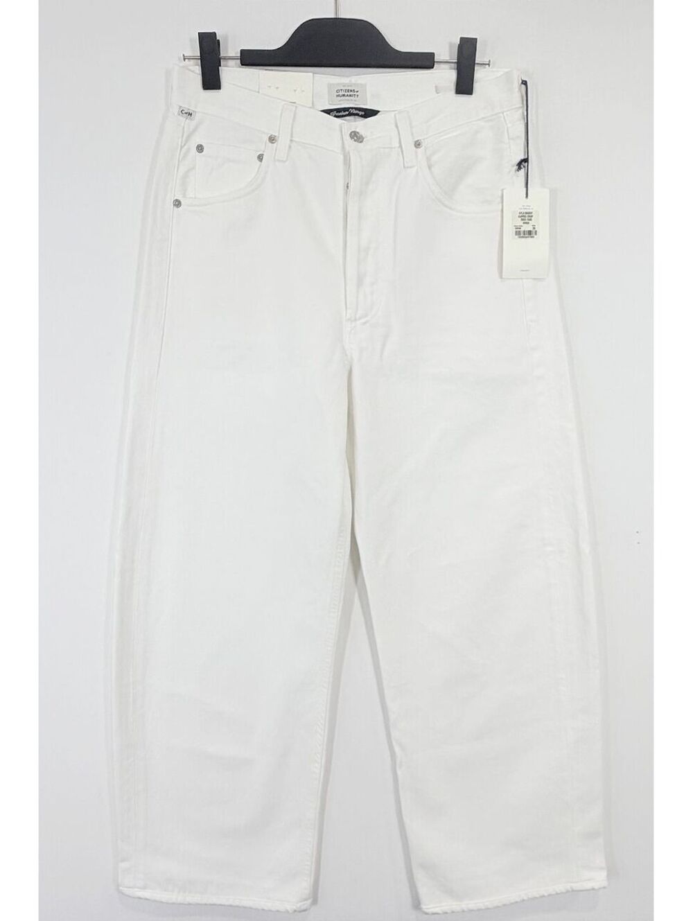 Citizens of Humanity Ayla High Rise Baggy Wide Leg Jeans White NWT Size 26